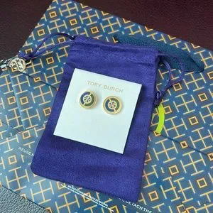 Tory Burch | Jewelry | Tory Burch Split Circle Enamel Stud